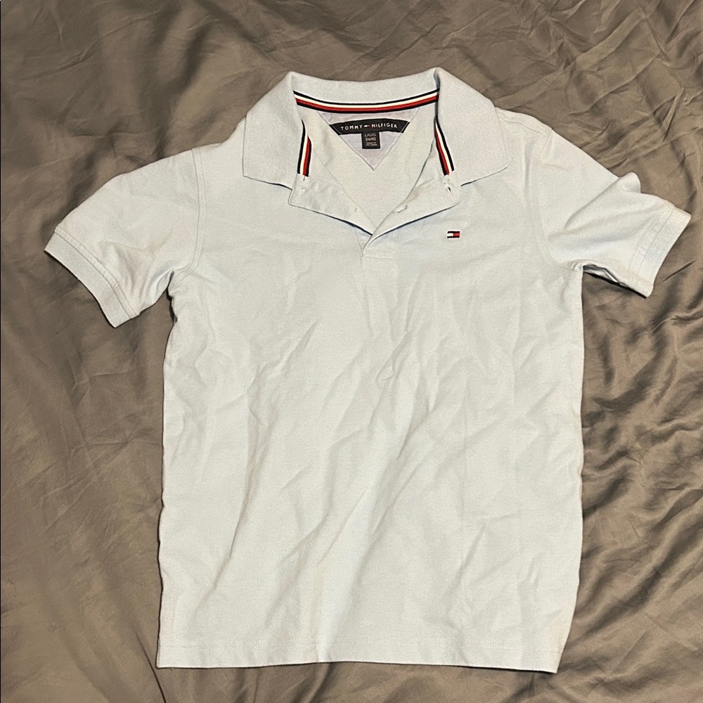 Tommy Hilfiger Men's Light Blue Polo Shirt